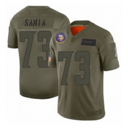 Men Minnesota Vikings 73 Dru Samia Limited Camo 2019 Salute to Service Football Jersey