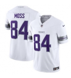 Men Minnesota Vikings 84 Randy Moss White 2024 F U S E  Winter Warrior Limited Stitched Football Jersey