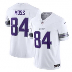 Men Minnesota Vikings 84 Randy Moss White 2024 F U S E  Winter Warrior Limited Stitched Football Jersey