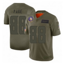 Men Minnesota Vikings 88 Alan Page Limited Camo 2019 Salute to Service Football Jersey