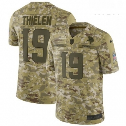 Mens Nike Minnesota Vikings 19 Adam Thielen Limited Camo 2018 Salute to Service NFL Jersey