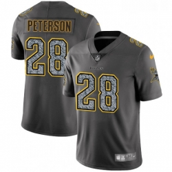 Mens Nike Minnesota Vikings 28 Adrian Peterson Gray Static Vapor Untouchable Limited NFL Jersey