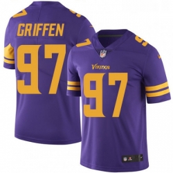 Mens Nike Minnesota Vikings 97 Everson Griffen Limited Purple Rush Vapor Untouchable NFL Jersey