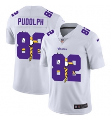 Minnesota Vikings 82 Kyle Rudolph White Men Nike Team Logo Dual Overlap Limited NFL Jersey