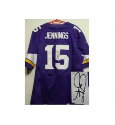 Nike Minnesota Vikings 15 Greg Jennings purple Elite signature NFL Jersey