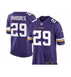 Nike Minnesota Vikings 29 Xavier Rhodes Purple Game NFL Jersey