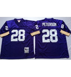 Vikings 28 Adrian Peterson Purple Throwback Jersey