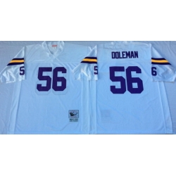 Vikings 56 Chris Doleman White Throwback Jersey