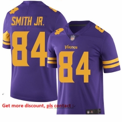 Vikings 84 Irv Smith Jr  Purple Men Stitched Football Limited Rush Jersey