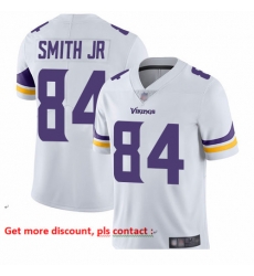Vikings 84 Irv Smith Jr  White Men Stitched Football Vapor Untouchable Limited Jersey