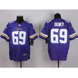 nike nfl jerseys minnesota vikings 69 dewey purple[Elite][dewey]