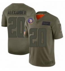 Womens Minnesota Vikings 20 Mackensie Alexander Limited Camo 2019 Salute to Service Football Jersey