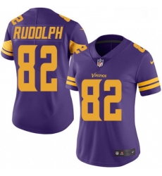 Womens Nike Minnesota Vikings 82 Kyle Rudolph Elite Purple Rush Vapor Untouchable NFL Jersey