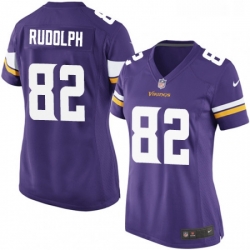 Womens Nike Minnesota Vikings 82 Kyle Rudolph Game Purple Team Color NFL Jersey