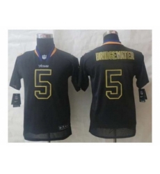 Nike Youth jerseys Minnesota Vikings #5 Bridgewater black[Elite lights out][bridgewater]