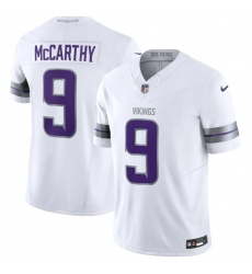 Youth Minnesota Vikings 9 J J  McCarthy White F U S E  Winter Warrior Limited Stitched Jersey