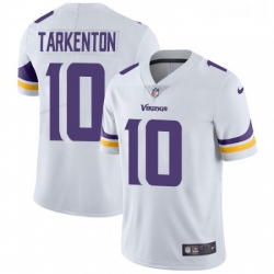 Youth Nike Minnesota Vikings 10 Fran Tarkenton White Vapor Untouchable Limited Player NFL Jersey