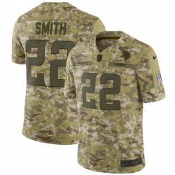 Youth Nike Minnesota Vikings 22 Harrison Smith Limited Camo 2018 Salute to Service NFL Jersey