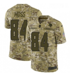 Youth Nike Minnesota Vikings 84 Randy Moss Limited Camo 2018 Salute to Service NFL Jersey