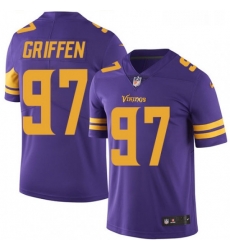 Youth Nike Minnesota Vikings 97 Everson Griffen Limited Purple Rush Vapor Untouchable NFL Jersey