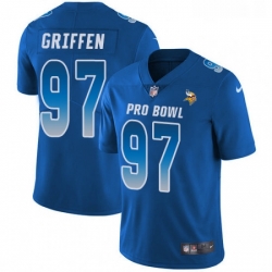 Youth Nike Minnesota Vikings 97 Everson Griffen Limited Royal Blue 2018 Pro Bowl NFL Jersey