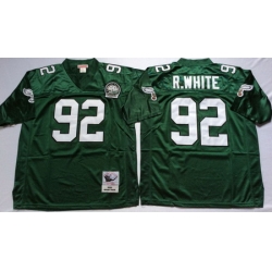 Eagles 92 Reggie White Green Throwback Jersey