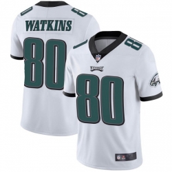 Men Nike Philadelphia Eagles Quez Watkins #80 White Vapor Limited Jersey