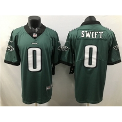 Men Philadelphia Eagles 0 D 27Andre Swift Green 2023 Draft Vapor Limited Stitched Football Jersey