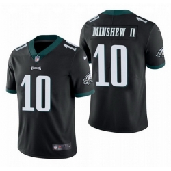 Men Philadelphia Eagles 10 Gardner Minshew II Black Vapor Untouchable Limited Stitched Jersey