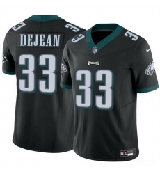 Men Philadelphia Eagles 33 Cooper DeJean Black 2024 Draft F U S E Vapor Untouchable Limited Stitched Football Jersey