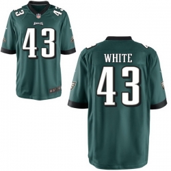 Men Philadelphia Eagles 43 Kyzir White Green Vapor Untouchable Limited Stitched Jersey