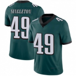 Men Philadelphia Eagles 49 Alex Singleton Green Limited Midnight Team Color Vapor Untouchable Nike Jersey