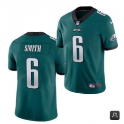 Men Philadelphia Eagles #6 DeVonta Smith 2021 NFL Draft Green Vapor Untouchable Limited Stitched Jersey