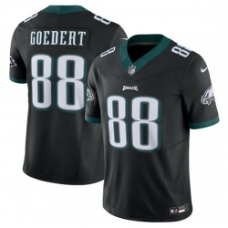 Men Philadelphia Eagles 88 Dallas Goedert Black 2023 F U S E  Vapor Untouchable Limited Stitched Football Jersey