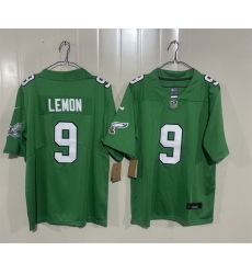 Men Philadelphia Eagles  9 Makai Lemon Kelly Green 2026 Draft Vapor Untouchable Limited Throwback Stitched Football Jersey