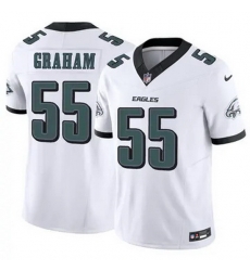 Men Philadelphia Eagles Brandon Graham #55 White F U S E Stitched NFL Jersey