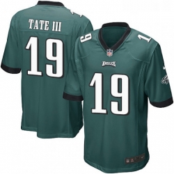 Mens Nike Philadelphia Eagles 19 Golden Tate III Game Midnight Green Team Color NFL Jerse