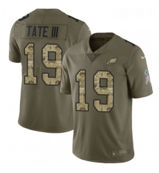 Mens Nike Philadelphia Eagles 19 Golden Tate III Limited Olive Camo 2017 Salute to Service NFL Jerse