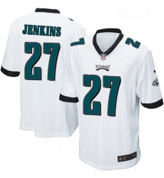 Mens Nike Philadelphia Eagles 27 Malcolm Jenkins Game White NFL Jersey