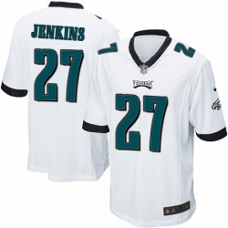 Mens Nike Philadelphia Eagles 27 Malcolm Jenkins Game White NFL Jersey