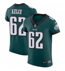 Mens Nike Philadelphia Eagles 62 Jason Kelce Midnight Green Team Color Vapor Untouchable Elite Player NFL Jersey