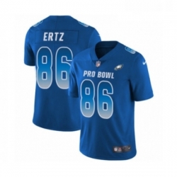 Mens Nike Philadelphia Eagles 86 Zach Ertz Limited Royal Blue NFC 2019 Pro Bowl NFL Jersey