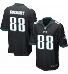 Mens Nike Philadelphia Eagles 88 Dallas Goedert Game Black Alternate NFL Jersey