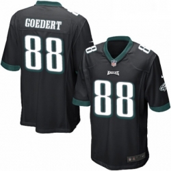 Mens Nike Philadelphia Eagles 88 Dallas Goedert Game Black Alternate NFL Jersey