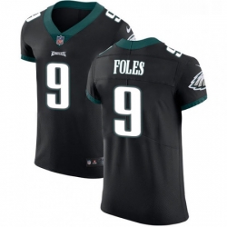 Mens Nike Philadelphia Eagles 9 Nick Foles Black Alternate Vapor Untouchable Elite Player NFL Jersey