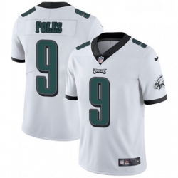 Mens Nike Philadelphia Eagles 9 Nick Foles White Vapor Untouchable Limited Player NFL Jersey