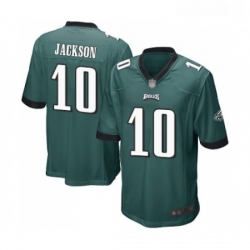 Mens Philadelphia Eagles 10 DeSean Jackson Game Midnight Green Team Color Football Jersey