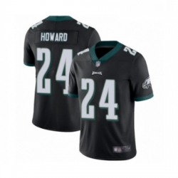 Mens Philadelphia Eagles 24 Jordan Howard Black Alternate Vapor Untouchable Limited Player Football Jersey