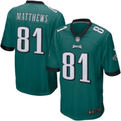 Mens Philadelphia Eagles Jordan Matthews Nike Green Team Game Jersey