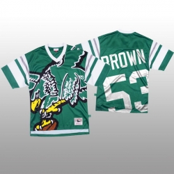 NFL Philadelphia Eagles 53 Jatavis Brown Green Men Mitchell  26 Nell Big Face Fashion Limited NFL Jersey